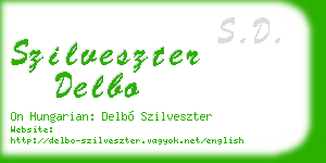 szilveszter delbo business card